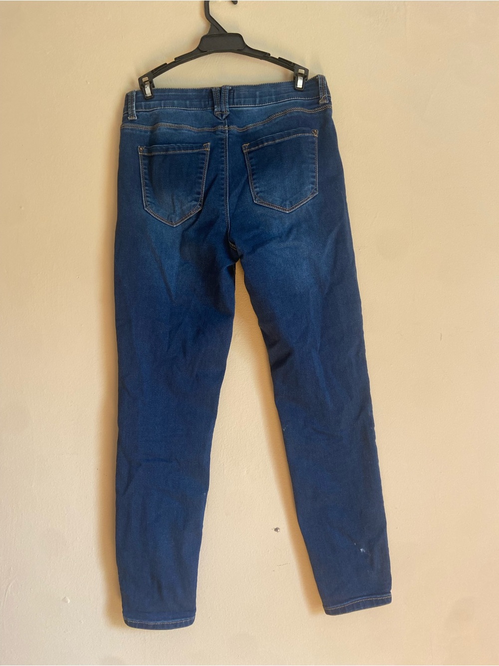 Curve Appeal Dark Blue Skinny Jeans – Stretch High-Rise Fit - Picture 2 of 4